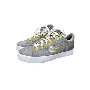 Nike Classic Shoe Womens 10 Wolf Gray Casual Low Textile Sneakers 408182-010